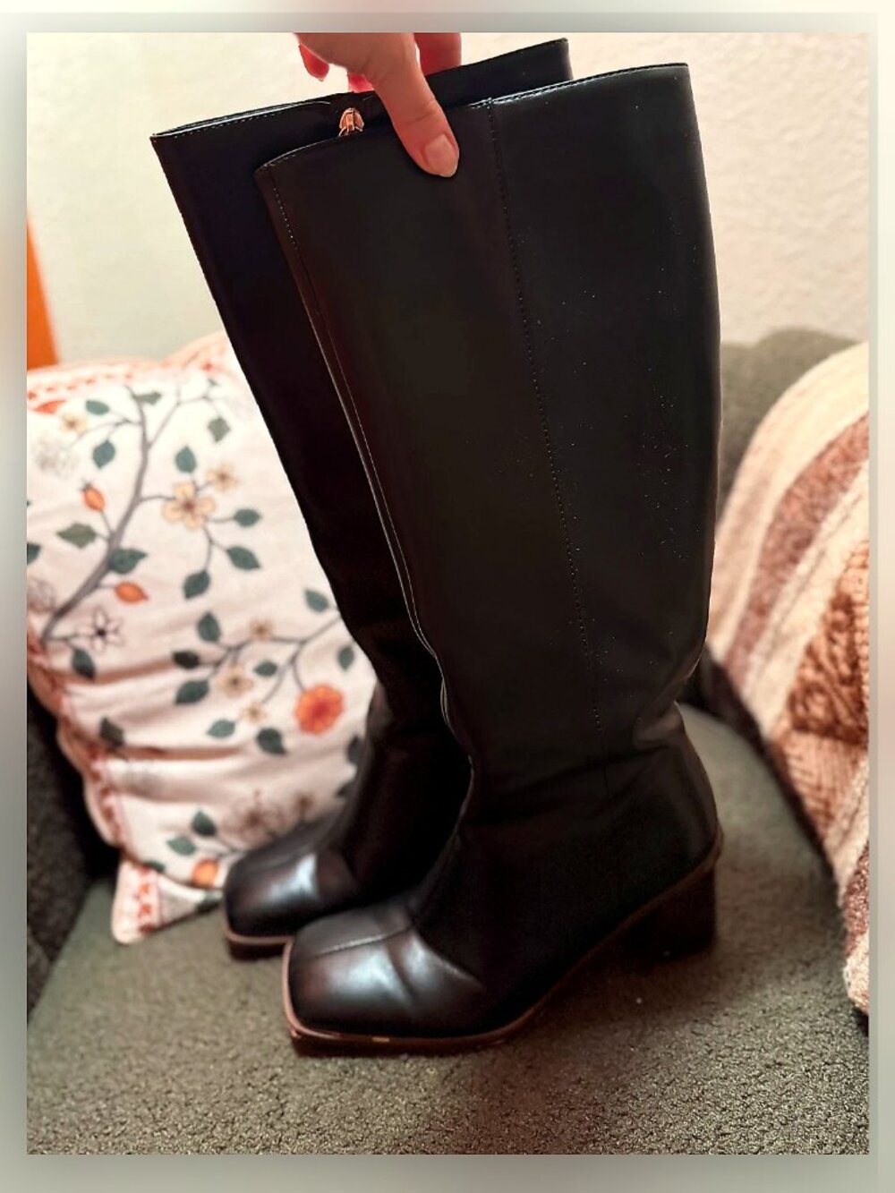 Knee High Black Boots 7.5